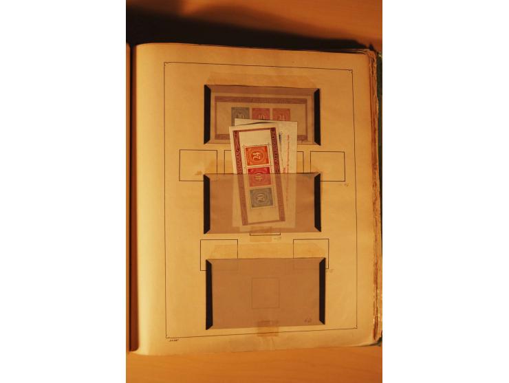 1872/1970 (ca.), postfrische, ungebrauchte und gestempelte Partie mit Sammlungen DR (u.a. Bl. 1 und 2), SBZ, DDR (dabei Marx-