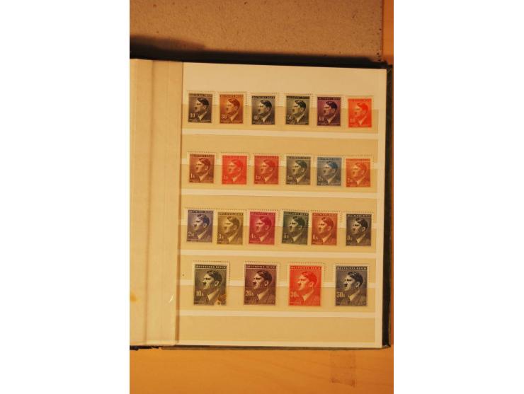 1872/1970 (ca.), postfrische, ungebrauchte und gestempelte Partie mit Sammlungen DR (u.a. Bl. 1 und 2), SBZ, DDR (dabei Marx-