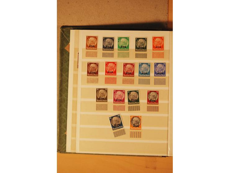 1872/1970 (ca.), postfrische, ungebrauchte und gestempelte Partie mit Sammlungen DR (u.a. Bl. 1 und 2), SBZ, DDR (dabei Marx-