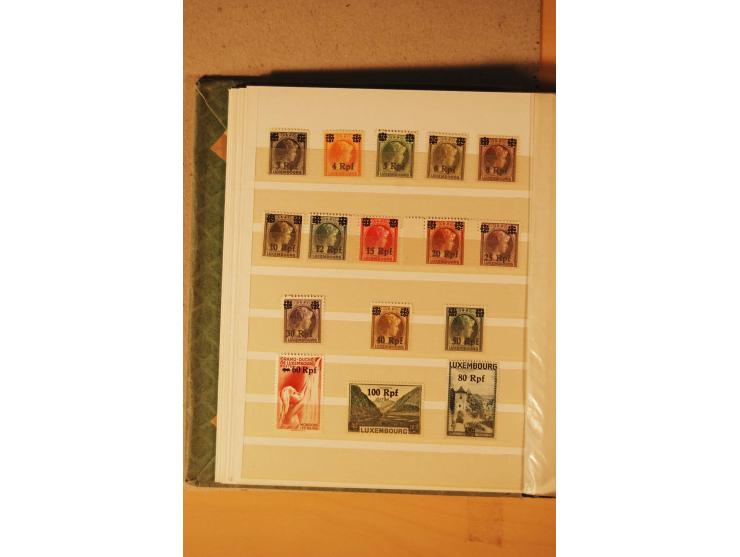 1872/1970 (ca.), postfrische, ungebrauchte und gestempelte Partie mit Sammlungen DR (u.a. Bl. 1 und 2), SBZ, DDR (dabei Marx-