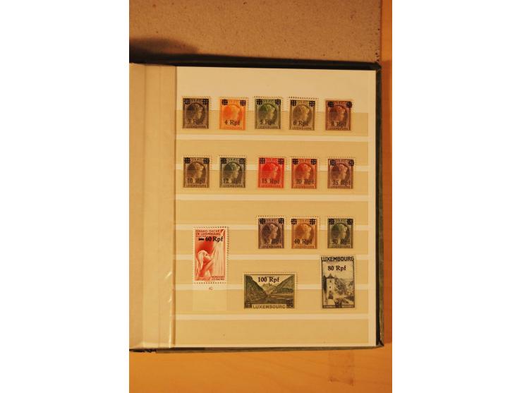 1872/1970 (ca.), postfrische, ungebrauchte und gestempelte Partie mit Sammlungen DR (u.a. Bl. 1 und 2), SBZ, DDR (dabei Marx-