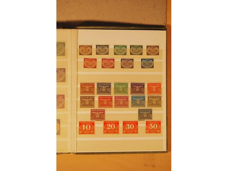 1872/1970 (ca.), postfrische, ungebrauchte und gestempelte Partie mit Sammlungen DR (u.a. Bl. 1 und 2), SBZ, DDR (dabei Marx-
