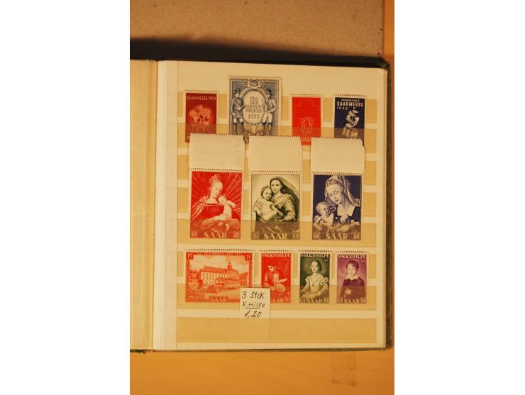 1872/1970 (ca.), postfrische, ungebrauchte und gestempelte Partie mit Sammlungen DR (u.a. Bl. 1 und 2), SBZ, DDR (dabei Marx-