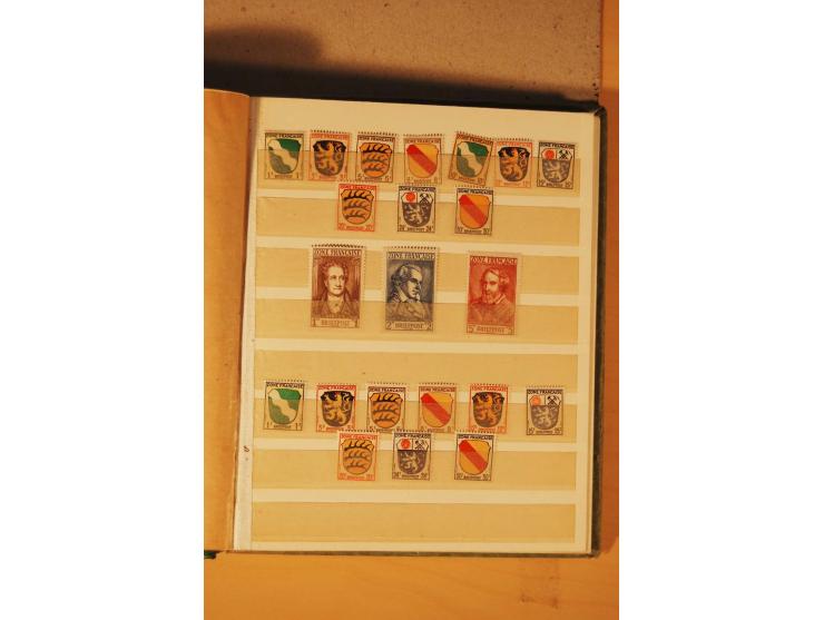 1872/1970 (ca.), postfrische, ungebrauchte und gestempelte Partie mit Sammlungen DR (u.a. Bl. 1 und 2), SBZ, DDR (dabei Marx-