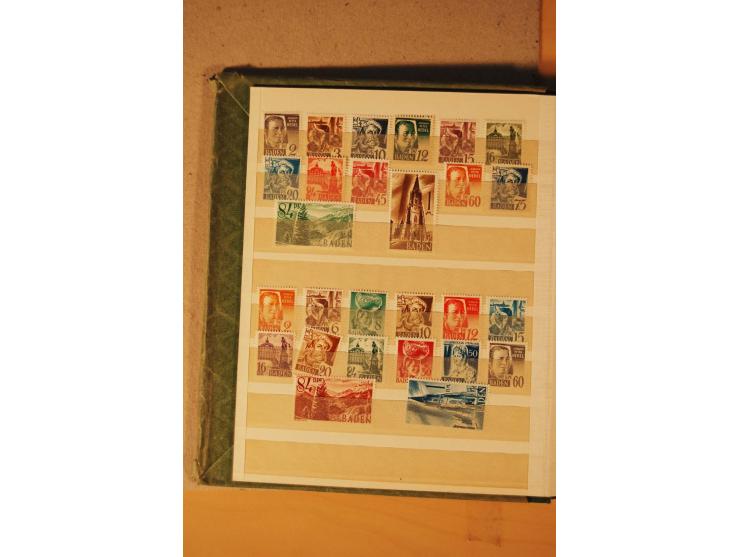 1872/1970 (ca.), postfrische, ungebrauchte und gestempelte Partie mit Sammlungen DR (u.a. Bl. 1 und 2), SBZ, DDR (dabei Marx-