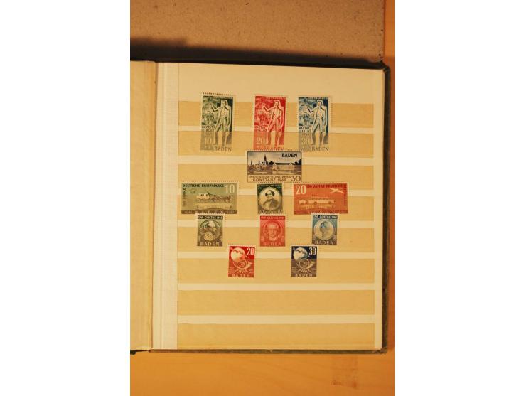 1872/1970 (ca.), postfrische, ungebrauchte und gestempelte Partie mit Sammlungen DR (u.a. Bl. 1 und 2), SBZ, DDR (dabei Marx-