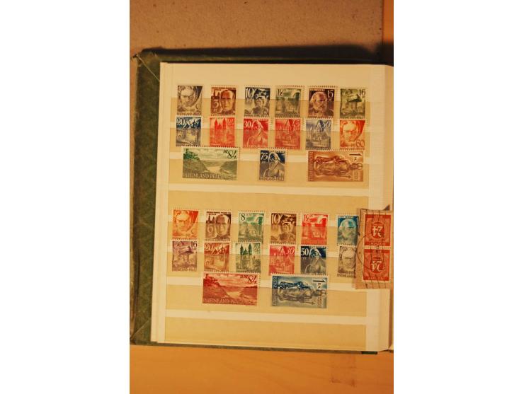 1872/1970 (ca.), postfrische, ungebrauchte und gestempelte Partie mit Sammlungen DR (u.a. Bl. 1 und 2), SBZ, DDR (dabei Marx-