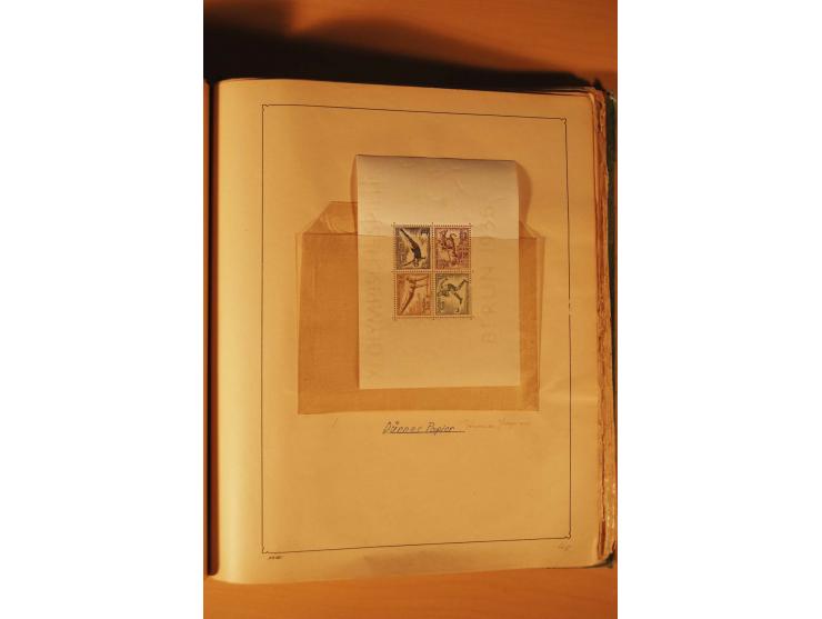 1872/1970 (ca.), postfrische, ungebrauchte und gestempelte Partie mit Sammlungen DR (u.a. Bl. 1 und 2), SBZ, DDR (dabei Marx-