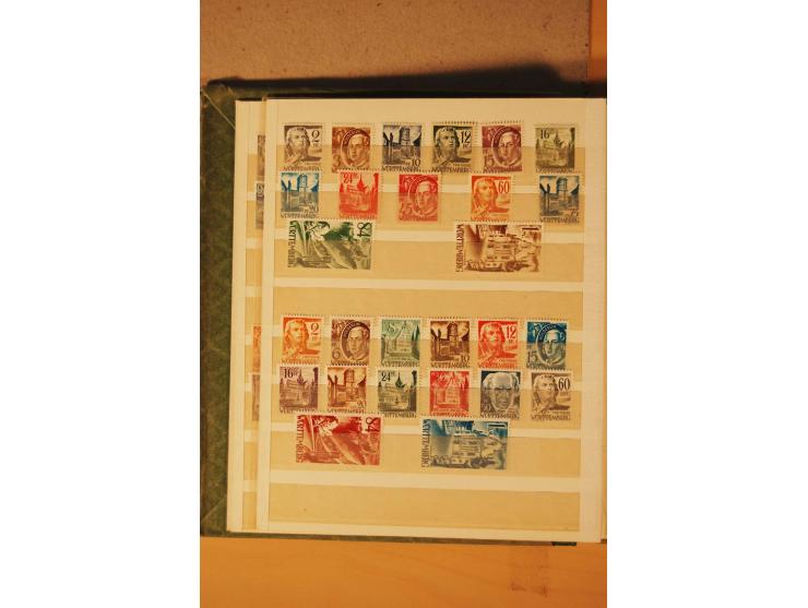 1872/1970 (ca.), postfrische, ungebrauchte und gestempelte Partie mit Sammlungen DR (u.a. Bl. 1 und 2), SBZ, DDR (dabei Marx-
