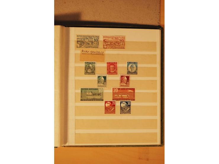 1872/1970 (ca.), postfrische, ungebrauchte und gestempelte Partie mit Sammlungen DR (u.a. Bl. 1 und 2), SBZ, DDR (dabei Marx-