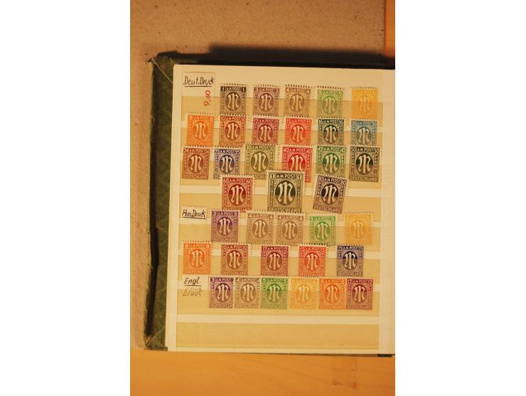 1872/1970 (ca.), postfrische, ungebrauchte und gestempelte Partie mit Sammlungen DR (u.a. Bl. 1 und 2), SBZ, DDR (dabei Marx-