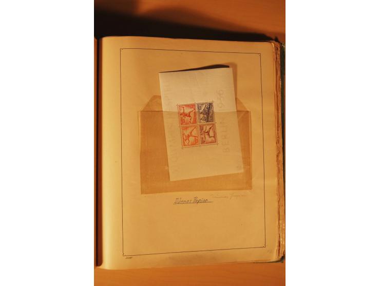 1872/1970 (ca.), postfrische, ungebrauchte und gestempelte Partie mit Sammlungen DR (u.a. Bl. 1 und 2), SBZ, DDR (dabei Marx-