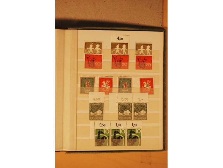 1872/1970 (ca.), postfrische, ungebrauchte und gestempelte Partie mit Sammlungen DR (u.a. Bl. 1 und 2), SBZ, DDR (dabei Marx-