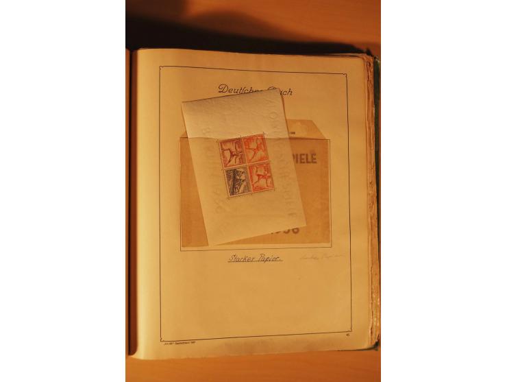1872/1970 (ca.), postfrische, ungebrauchte und gestempelte Partie mit Sammlungen DR (u.a. Bl. 1 und 2), SBZ, DDR (dabei Marx-