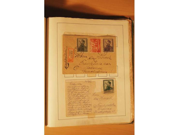 1872/1970 (ca.), postfrische, ungebrauchte und gestempelte Partie mit Sammlungen DR (u.a. Bl. 1 und 2), SBZ, DDR (dabei Marx-