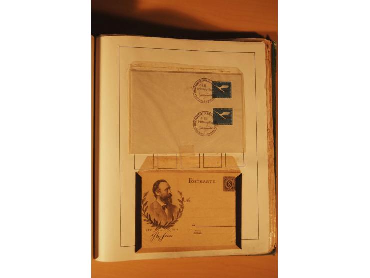 1872/1970 (ca.), postfrische, ungebrauchte und gestempelte Partie mit Sammlungen DR (u.a. Bl. 1 und 2), SBZ, DDR (dabei Marx-