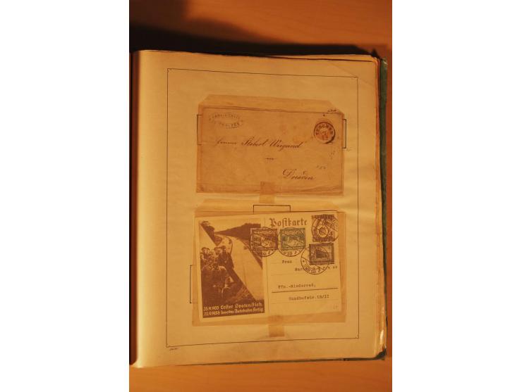 1872/1970 (ca.), postfrische, ungebrauchte und gestempelte Partie mit Sammlungen DR (u.a. Bl. 1 und 2), SBZ, DDR (dabei Marx-