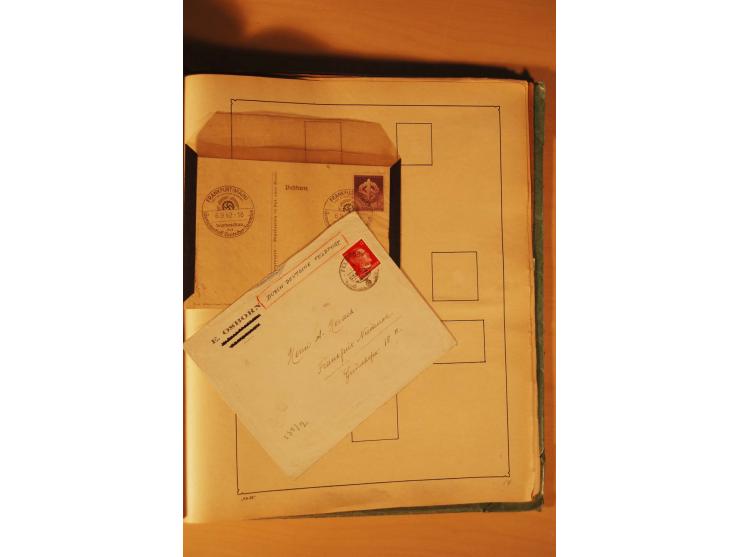 1872/1970 (ca.), postfrische, ungebrauchte und gestempelte Partie mit Sammlungen DR (u.a. Bl. 1 und 2), SBZ, DDR (dabei Marx-