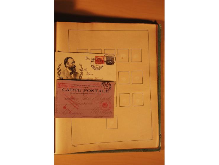 1872/1970 (ca.), postfrische, ungebrauchte und gestempelte Partie mit Sammlungen DR (u.a. Bl. 1 und 2), SBZ, DDR (dabei Marx-