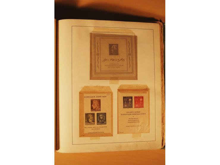 1872/1970 (ca.), postfrische, ungebrauchte und gestempelte Partie mit Sammlungen DR (u.a. Bl. 1 und 2), SBZ, DDR (dabei Marx-