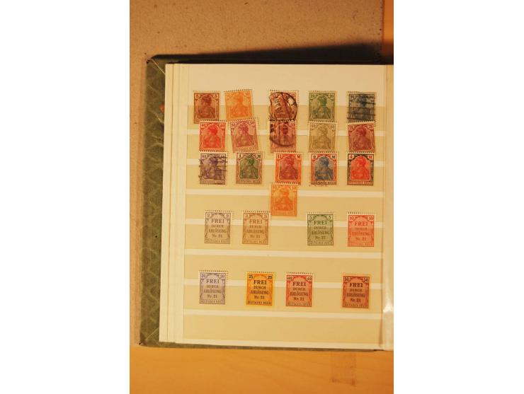 1872/1970 (ca.), postfrische, ungebrauchte und gestempelte Partie mit Sammlungen DR (u.a. Bl. 1 und 2), SBZ, DDR (dabei Marx-