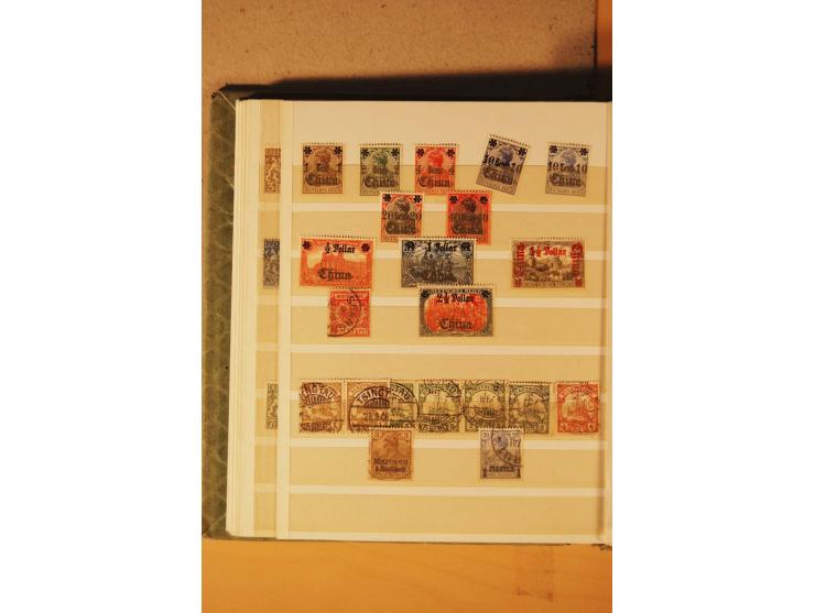 1872/1970 (ca.), postfrische, ungebrauchte und gestempelte Partie mit Sammlungen DR (u.a. Bl. 1 und 2), SBZ, DDR (dabei Marx-
