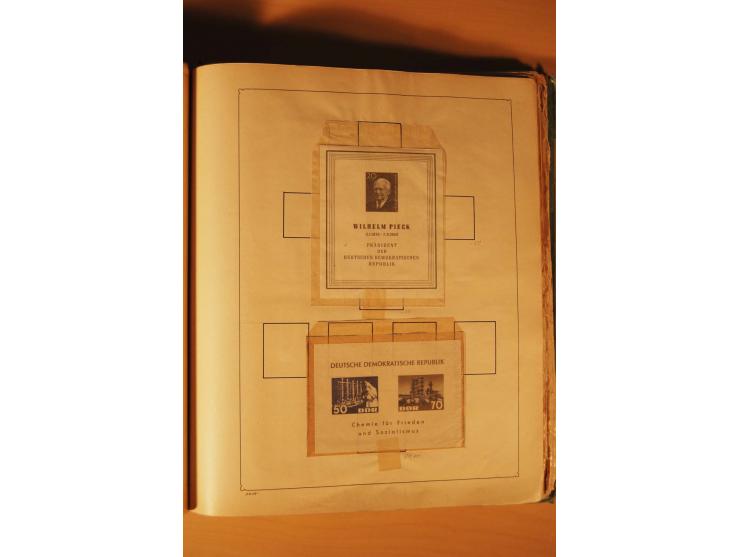 1872/1970 (ca.), postfrische, ungebrauchte und gestempelte Partie mit Sammlungen DR (u.a. Bl. 1 und 2), SBZ, DDR (dabei Marx-