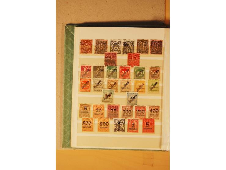 1872/1970 (ca.), postfrische, ungebrauchte und gestempelte Partie mit Sammlungen DR (u.a. Bl. 1 und 2), SBZ, DDR (dabei Marx-