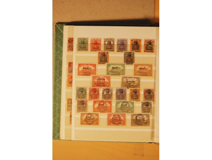 1872/1970 (ca.), postfrische, ungebrauchte und gestempelte Partie mit Sammlungen DR (u.a. Bl. 1 und 2), SBZ, DDR (dabei Marx-