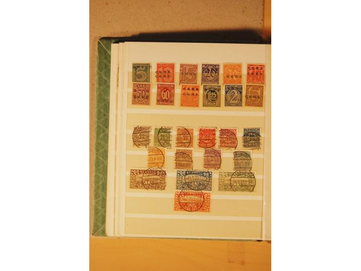 1872/1970 (ca.), postfrische, ungebrauchte und gestempelte Partie mit Sammlungen DR (u.a. Bl. 1 und 2), SBZ, DDR (dabei Marx-