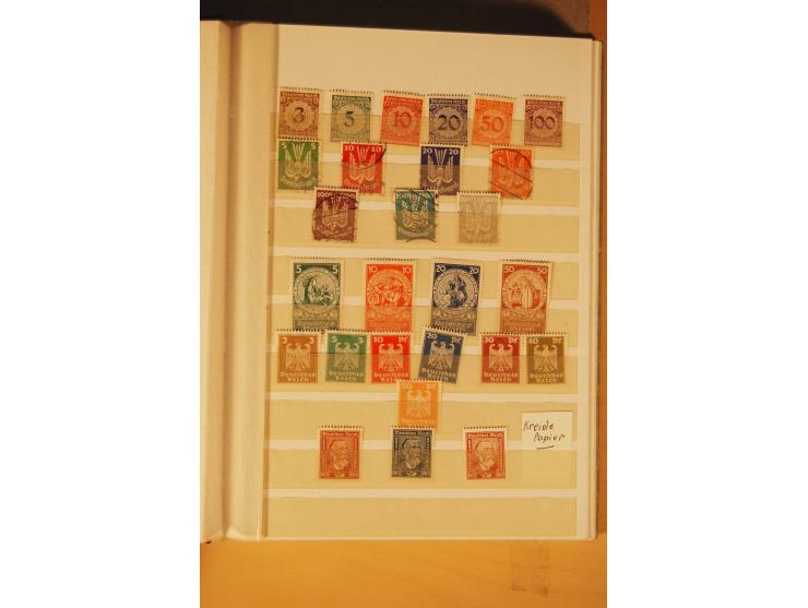 1872/1970 (ca.), postfrische, ungebrauchte und gestempelte Partie mit Sammlungen DR (u.a. Bl. 1 und 2), SBZ, DDR (dabei Marx-