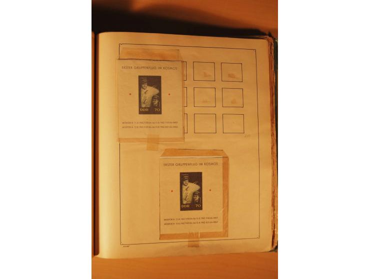 1872/1970 (ca.), postfrische, ungebrauchte und gestempelte Partie mit Sammlungen DR (u.a. Bl. 1 und 2), SBZ, DDR (dabei Marx-