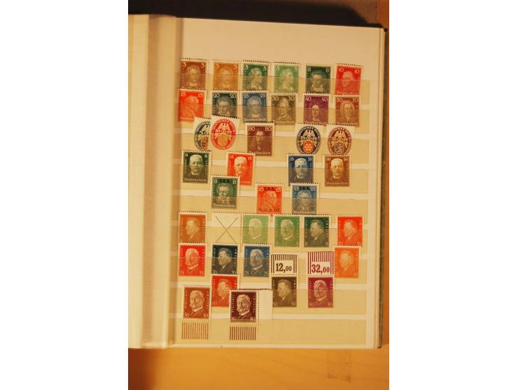 1872/1970 (ca.), postfrische, ungebrauchte und gestempelte Partie mit Sammlungen DR (u.a. Bl. 1 und 2), SBZ, DDR (dabei Marx-