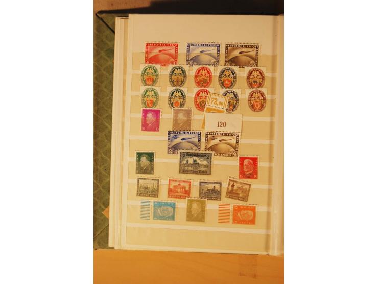 1872/1970 (ca.), postfrische, ungebrauchte und gestempelte Partie mit Sammlungen DR (u.a. Bl. 1 und 2), SBZ, DDR (dabei Marx-