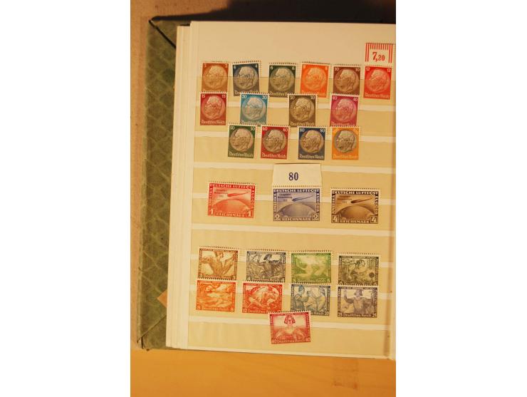 1872/1970 (ca.), postfrische, ungebrauchte und gestempelte Partie mit Sammlungen DR (u.a. Bl. 1 und 2), SBZ, DDR (dabei Marx-