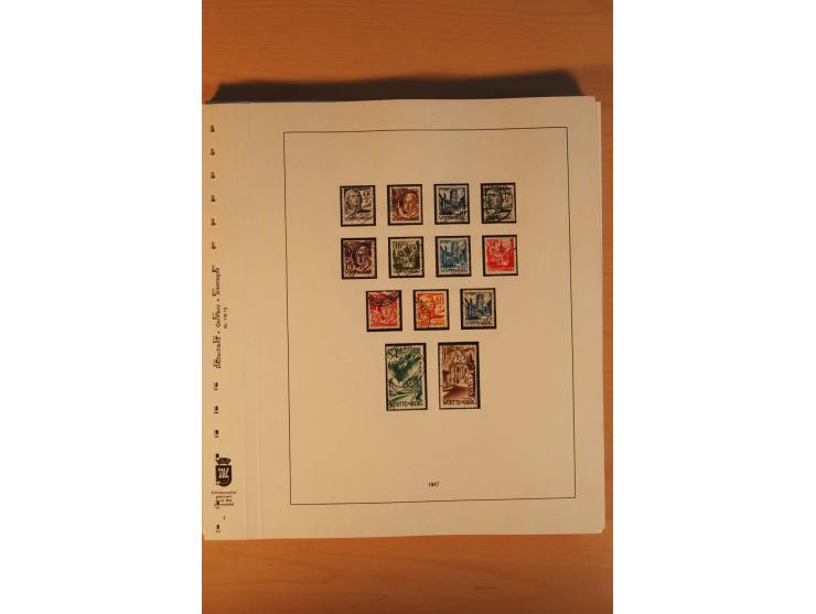 1945/90, gestempelte Sammlungen SBZ (mit Bl. 4a, 5Xb, 5Ya, je Fotoattest Ströh BPP), Französische Zone (mit Baden Bl. 1A + B,
