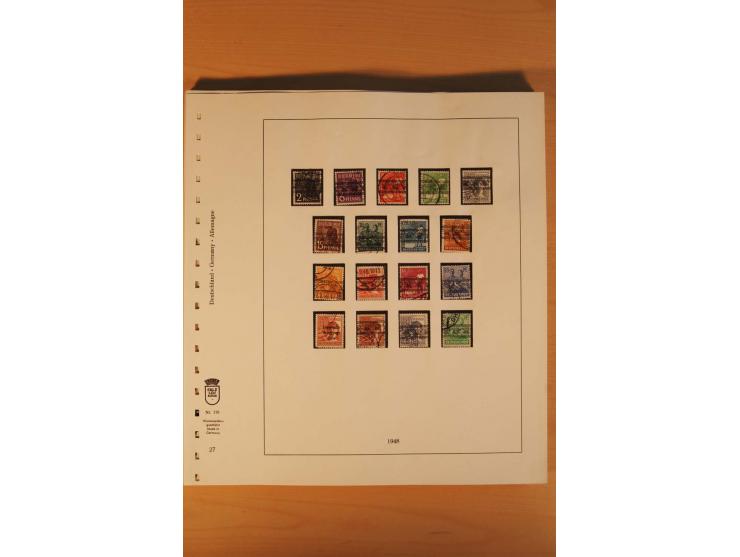 1945/90, gestempelte Sammlungen SBZ (mit Bl. 4a, 5Xb, 5Ya, je Fotoattest Ströh BPP), Französische Zone (mit Baden Bl. 1A + B,
