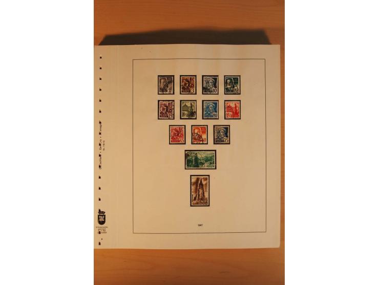 1945/90, gestempelte Sammlungen SBZ (mit Bl. 4a, 5Xb, 5Ya, je Fotoattest Ströh BPP), Französische Zone (mit Baden Bl. 1A + B,