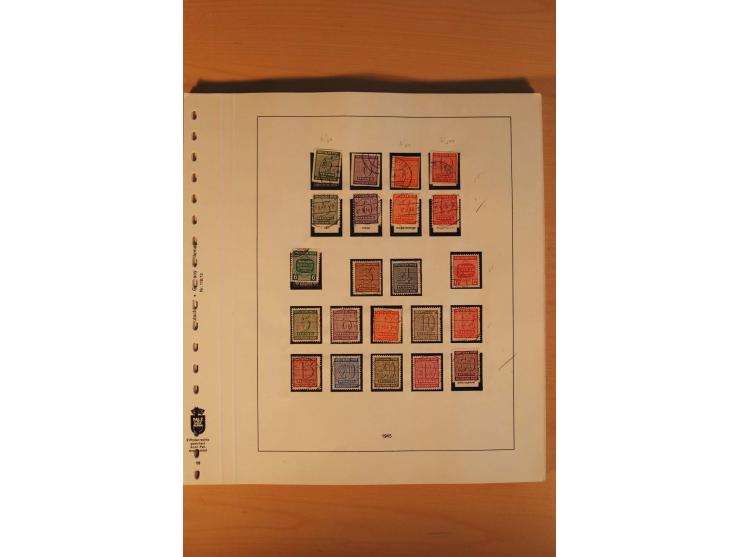 1945/90, gestempelte Sammlungen SBZ (mit Bl. 4a, 5Xb, 5Ya, je Fotoattest Ströh BPP), Französische Zone (mit Baden Bl. 1A + B,