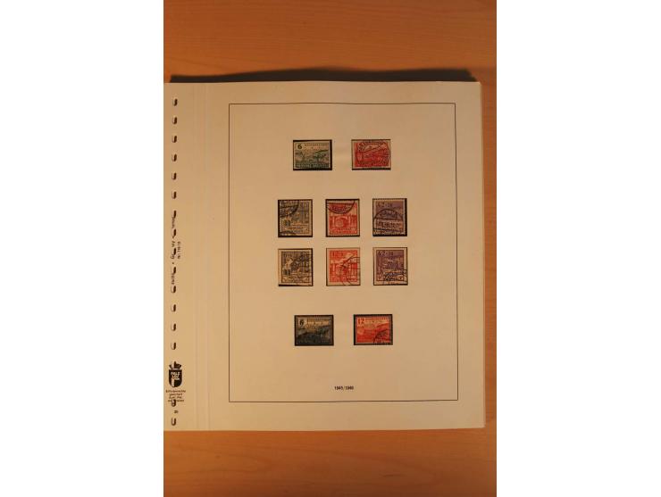 1945/90, gestempelte Sammlungen SBZ (mit Bl. 4a, 5Xb, 5Ya, je Fotoattest Ströh BPP), Französische Zone (mit Baden Bl. 1A + B,