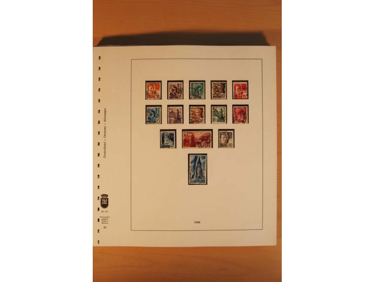 1945/90, gestempelte Sammlungen SBZ (mit Bl. 4a, 5Xb, 5Ya, je Fotoattest Ströh BPP), Französische Zone (mit Baden Bl. 1A + B,