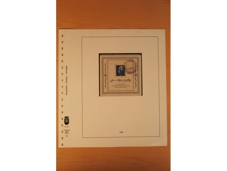 1945/90, gestempelte Sammlungen SBZ (mit Bl. 4a, 5Xb, 5Ya, je Fotoattest Ströh BPP), Französische Zone (mit Baden Bl. 1A + B,