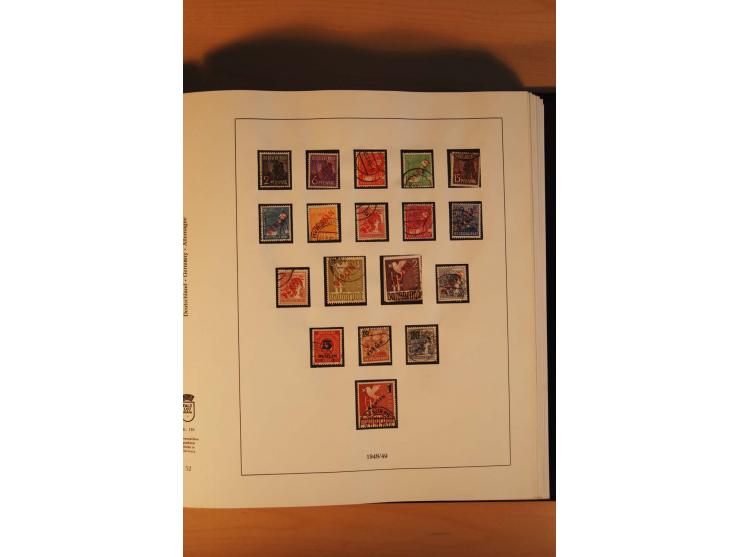 1945/90, gestempelte Sammlungen SBZ (mit Bl. 4a, 5Xb, 5Ya, je Fotoattest Ströh BPP), Französische Zone (mit Baden Bl. 1A + B,