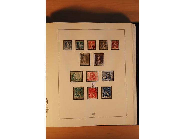 1945/90, gestempelte Sammlungen SBZ (mit Bl. 4a, 5Xb, 5Ya, je Fotoattest Ströh BPP), Französische Zone (mit Baden Bl. 1A + B,