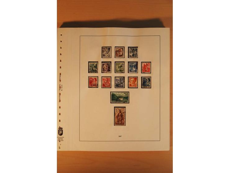 1945/90, gestempelte Sammlungen SBZ (mit Bl. 4a, 5Xb, 5Ya, je Fotoattest Ströh BPP), Französische Zone (mit Baden Bl. 1A + B,