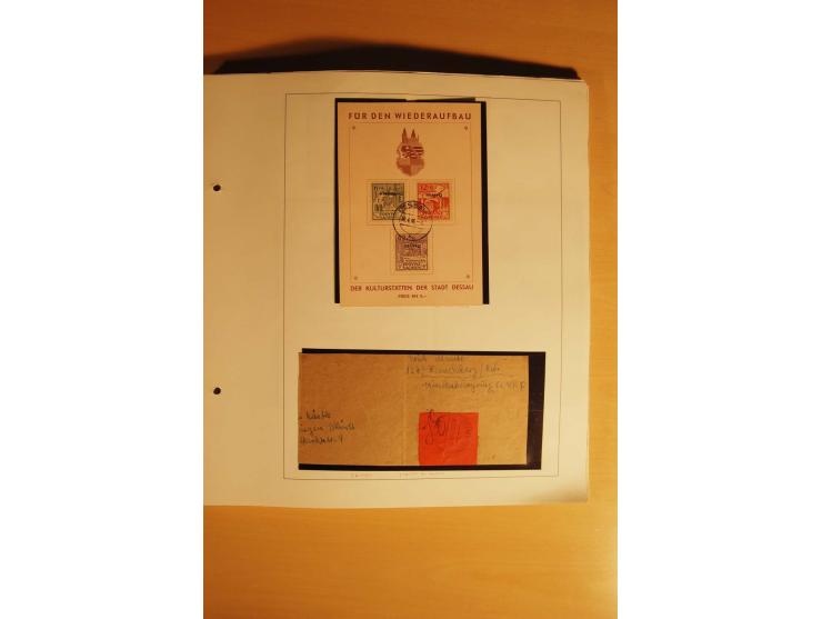 1945/46, Altdöbern bis Westerstede, meist postfrische/ungebrauchte und gestempelte Sammlung der kleineren Gebiete mit vielen 