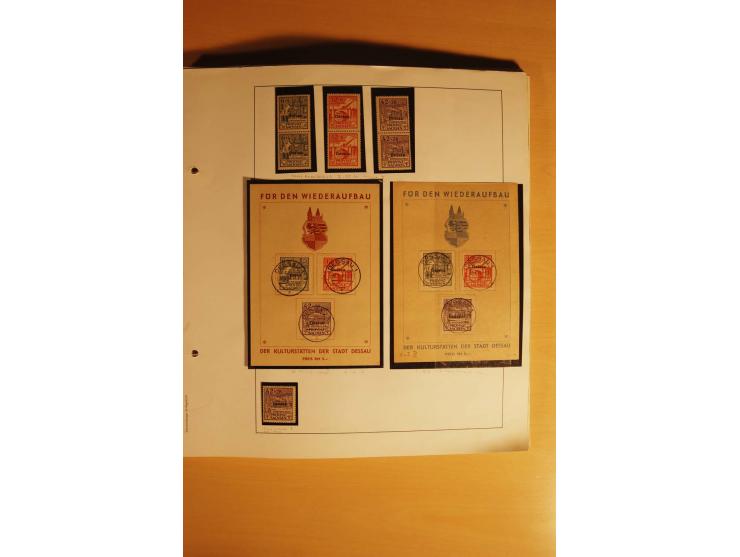 1945/46, Altdöbern bis Westerstede, meist postfrische/ungebrauchte und gestempelte Sammlung der kleineren Gebiete mit vielen 