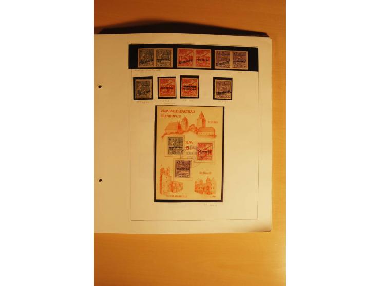1945/46, Altdöbern bis Westerstede, meist postfrische/ungebrauchte und gestempelte Sammlung der kleineren Gebiete mit vielen 