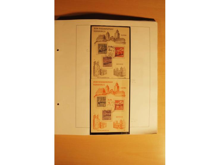 1945/46, Altdöbern bis Westerstede, meist postfrische/ungebrauchte und gestempelte Sammlung der kleineren Gebiete mit vielen 