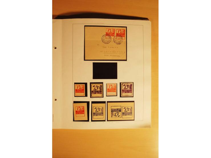 1945/46, Altdöbern bis Westerstede, meist postfrische/ungebrauchte und gestempelte Sammlung der kleineren Gebiete mit vielen 